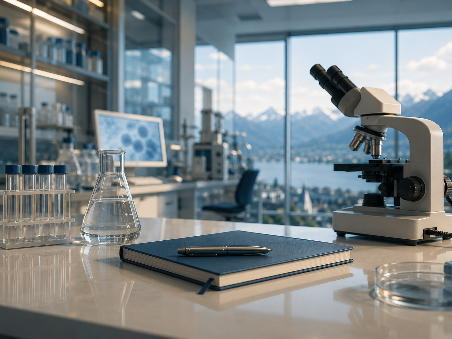 Arbeitsplatz in einem Life-Science-Labor